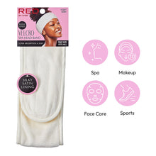 RED by KISS Velcro Spa Headband, White (HQ97)