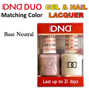 DND (6565) Gel Polish & Nail Lacquer Duo "Base Neutral"