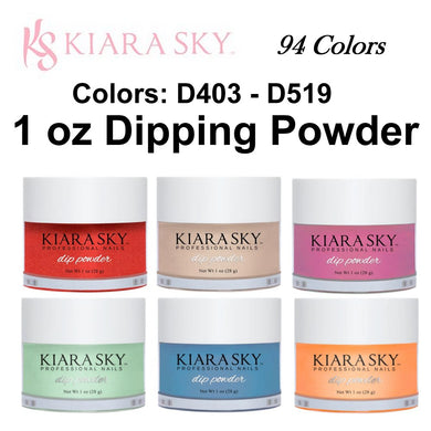 Kiara Sky Dip Powders D403-D519 - 1 oz (94 Colors)