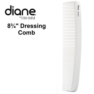 Diane 8¾" Dressing Comb, White (D6025)