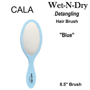 Cala Wet-N-Dry Detangling Hair Brush 8.5" - "Blue" (66716)