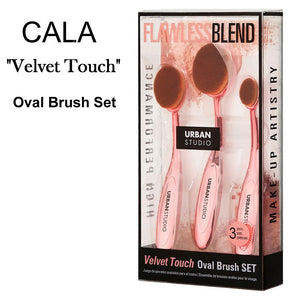Cala "Velvet Touch" 3 Piece Oval Brush Set (76239)