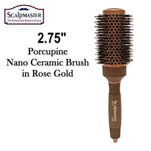 ScalpMaster Porcupine Nano Ceramic 2.75" Brush in Rose Gold (SC9297)