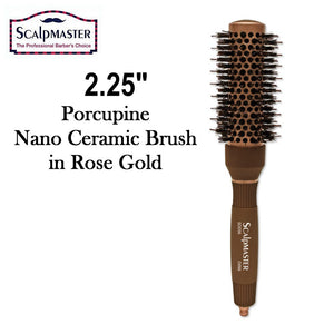 ScalpMaster Porcupine Nano Ceramic 2.25" Brush in Rose Gold (SC9296)