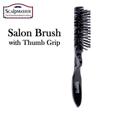ScalpMaster Salon Brush with Thumb Grip (S-88-BK)