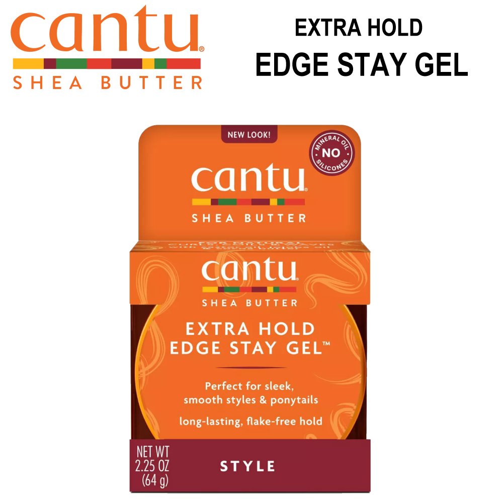 Cantu Extra Hold Edge Stay Gel, 2.25 oz