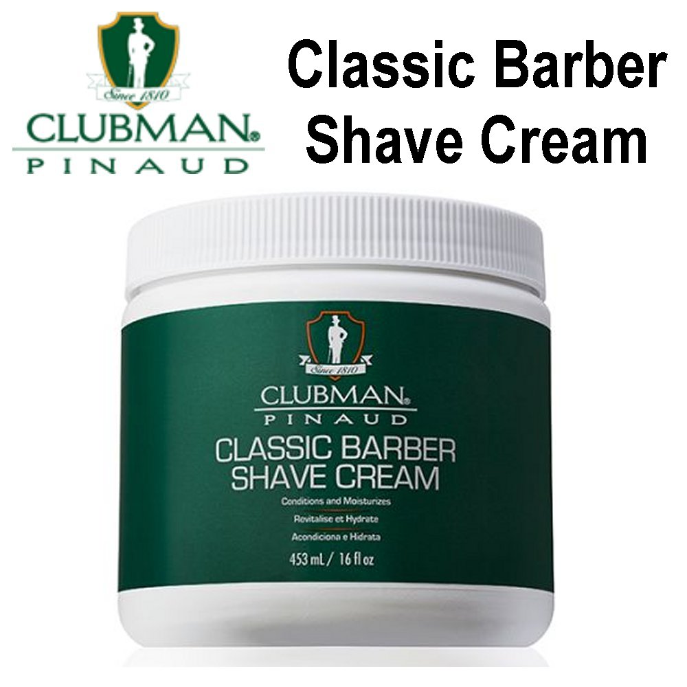 Clubman Pinaud Classic Barber Shave Cream, 16 oz (28006)