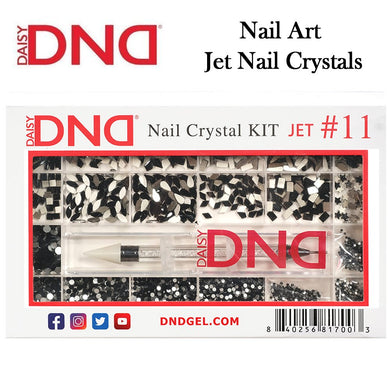 DND Nail Crystal Kit #11, Jet Black