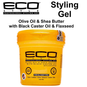 ECO Styling Gel with Olive Oil & Shea Butter, Black Castor Oil & Flaxseed
