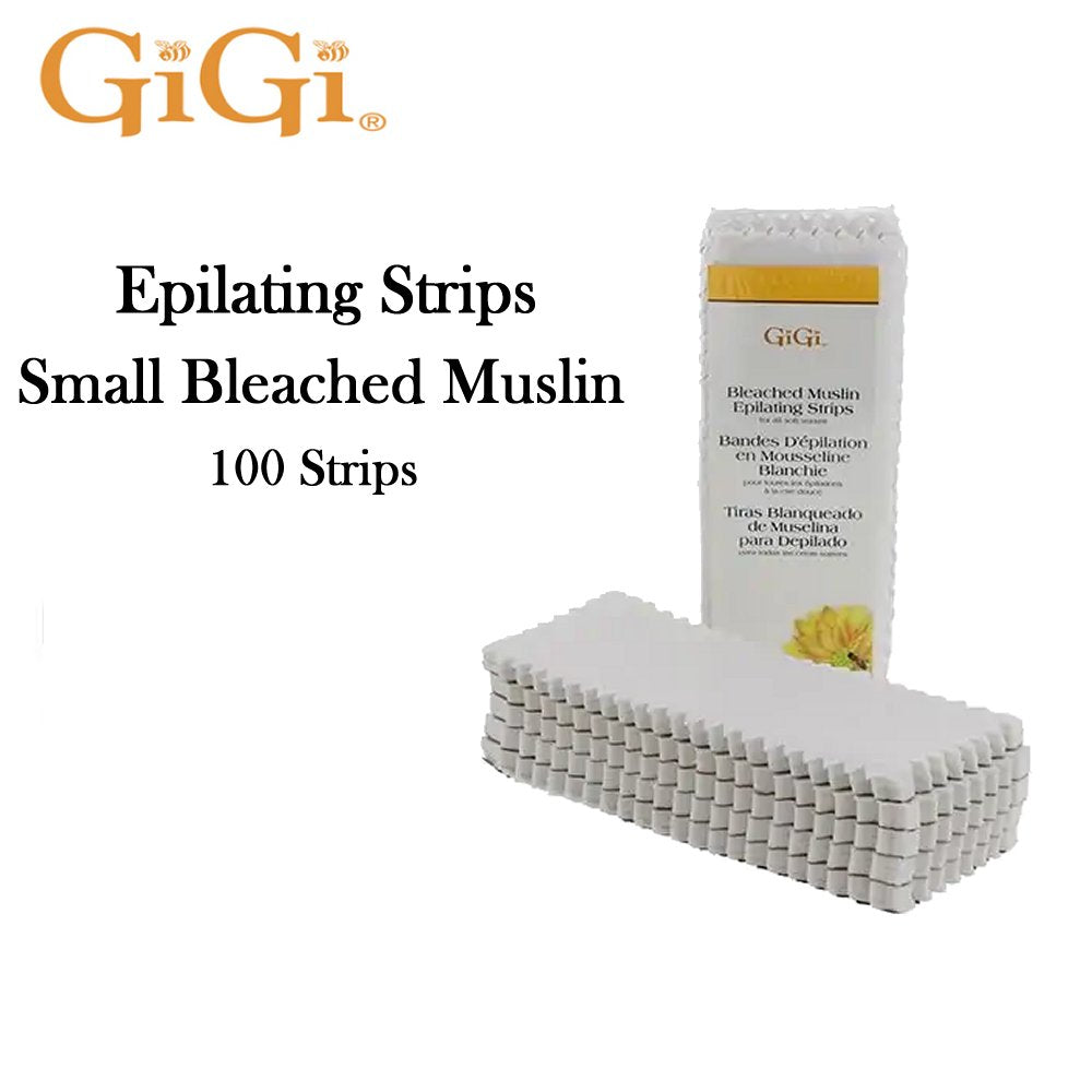 GiGi Epilating Strips, Small Bleached Muslin, 1½