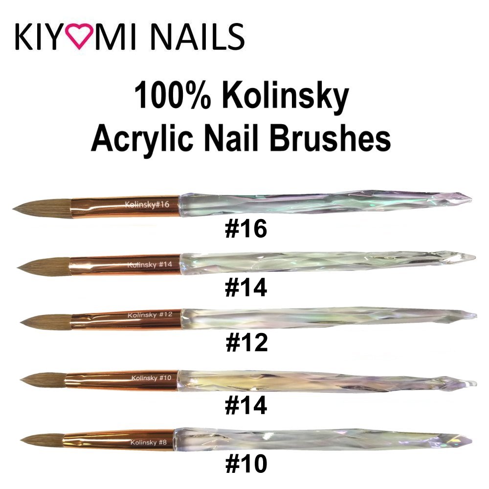 Kolinsky Acrylic Nail Brush, Acrylic Brushes for Nails Size 10