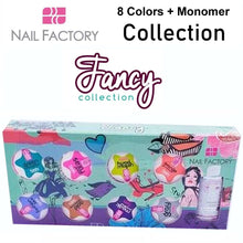 Nail Factory Acrylic Collection "Fancy Collection" (8 colors + monomer)