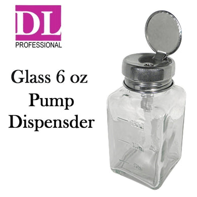 DL Professional Glass Pump Dispenser, 6 oz (DL-C334)