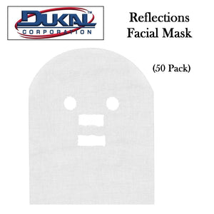 Dukal Reflections Facial Mask, 50 Pack, White (900350)