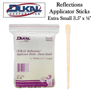 Dukal Wood Applicator, Extra Small ¼" x 3½", Pack of 100 (900416)