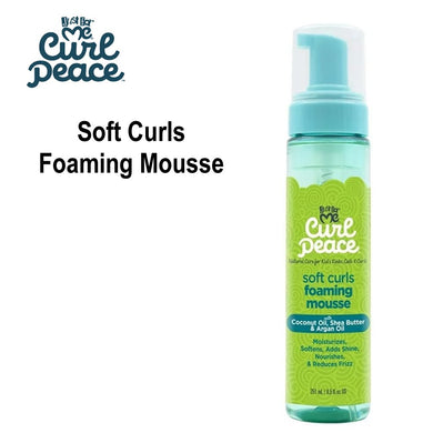 Curl Peace Soft Curls Foaming Mousse, 8.5 oz