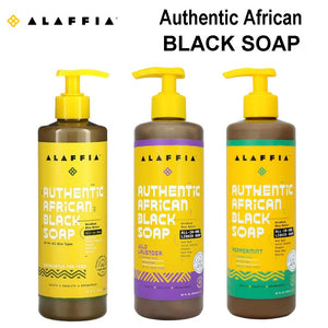Alaffia Authentic African Black Soap, 16 oz