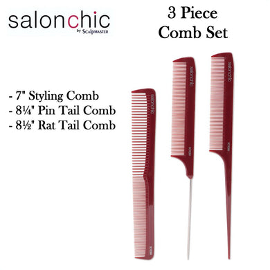 Salon Chic 3 Piece Comb Set (SC9289)