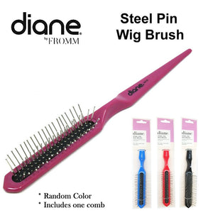 Diane Steel Pin Wig Brush (D8132) [random color]