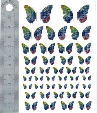 Nail Stickers - Butterflies, Holographic (TSZS Nail)