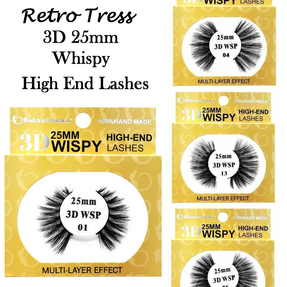 RetroTress Wispy 3D 25MM High-End Lashes – EP Beauty Supply