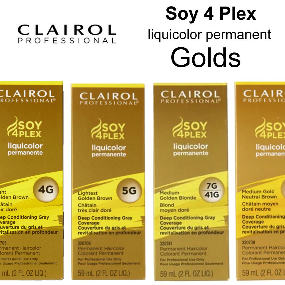Clairol Soy 4 Plex liquicolor, Golds – EP Beauty Supply