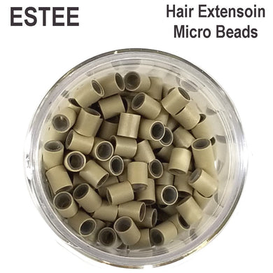 Estee Hair Extension Micro Ring - Light Blonde - Silicone Lined, 200 pieces