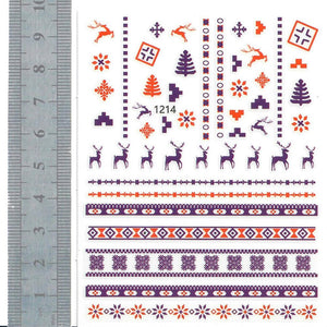 Nail Stickers - Christmas 01 (1214 Joyful Nail)