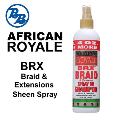 BB AFRICAN ROYALE BRX Braid & Extensions Sheen Spray, 12 oz