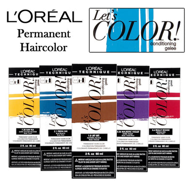 L'Oreal Let's Color! Permanent Haircolor, 2 oz