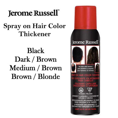 Jerome Russell Spray on Hair Color Thickener, 3.5 oz