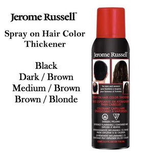 Jerome Russell Spray on Hair Color Thickener, 3.5 oz