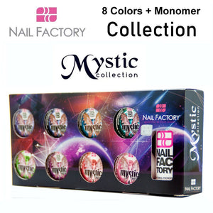 Nail Factory Acrylic Collection "Mystic Collection" (8 colors + monomer)