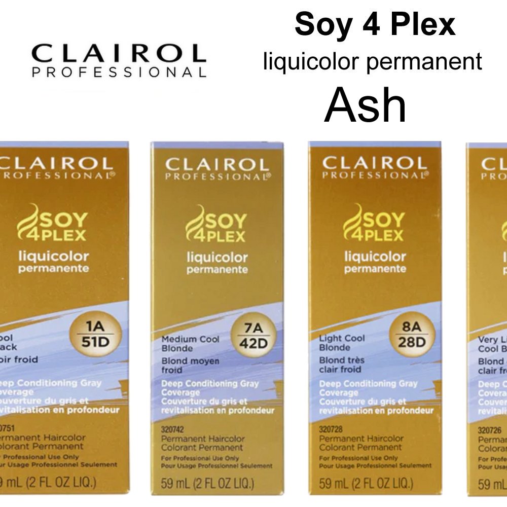 Clairol Soy 4 Plex liquicolor, Ash – EP Beauty Supply