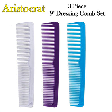Aristocrat 3 Piece Dressing Comb Set, 9