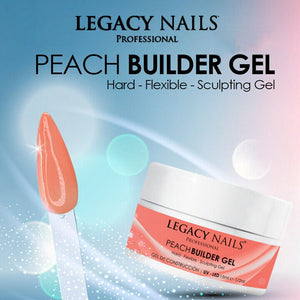 Legacy Nails Peach Builder Gel, 1/2oz