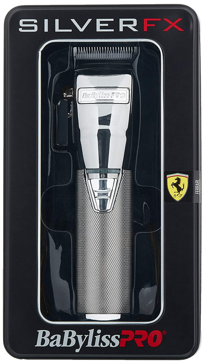 BaBylissPRO SilverFX Metal Lithium Cordless Clipper – EP Beauty Supply