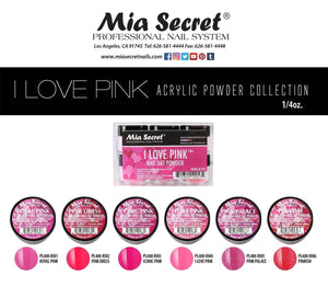 Mia Secret Acrylic Collection - "I Love Pink" (6 colors)