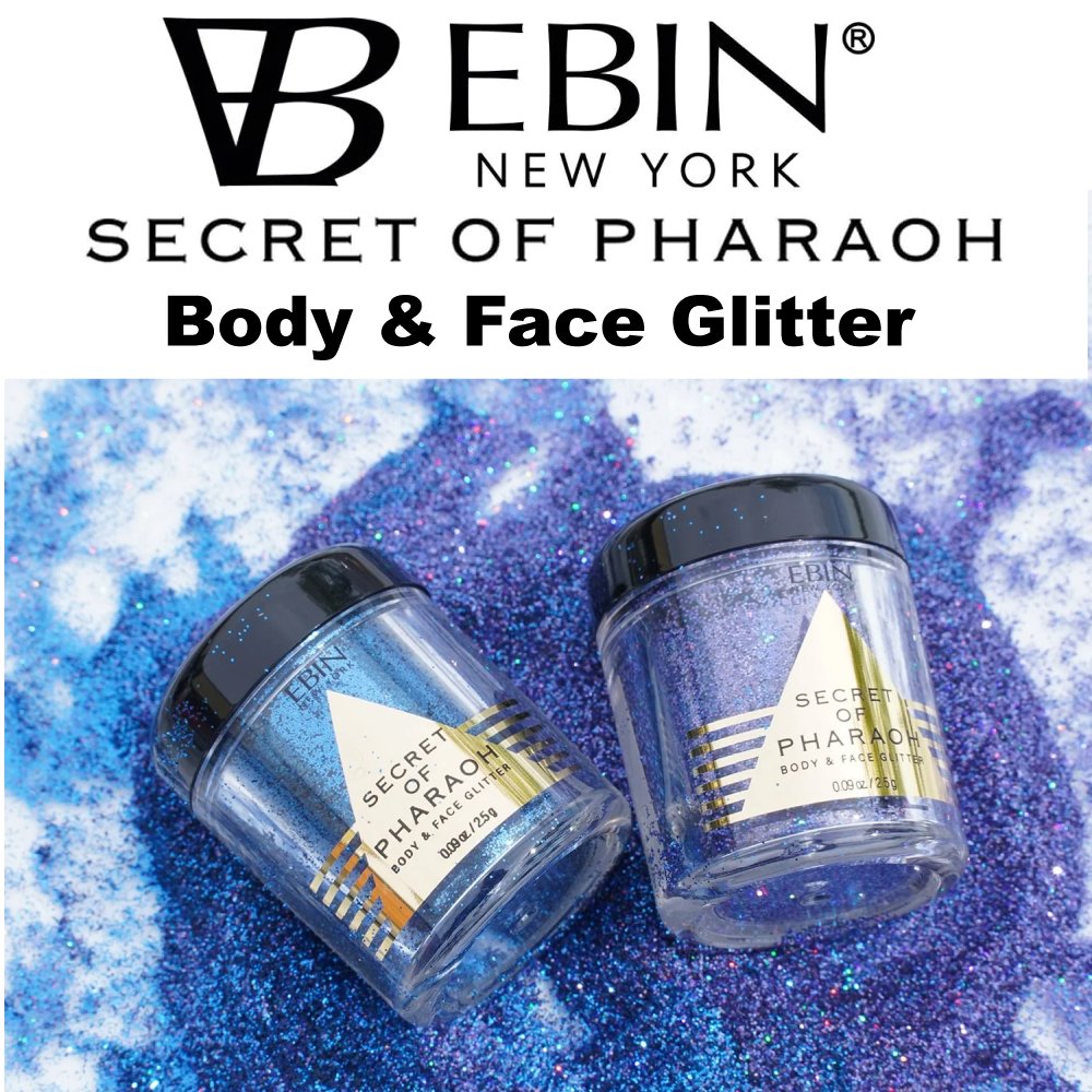 Ebin Secret of Pharaoh Body & Face Glitter (8 Colors and Primer