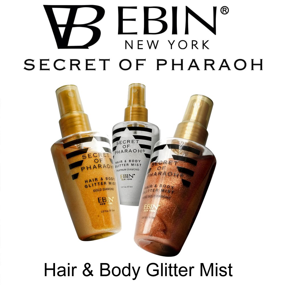 Ebin Secret of Pharaoh Hair & Body Glitter Mist – EP Beauty Supply