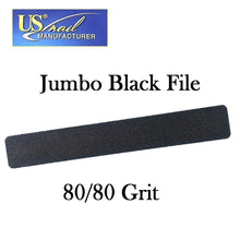 US Nail 7" Jumbo Black File 80/80