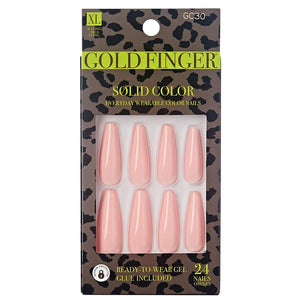 Gold Finger Solid Colors Full Nail - GC30 Rose