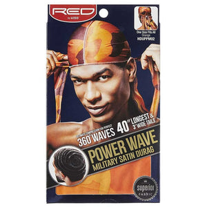 Red by Kiss "Military" Power Wave Satin Durag