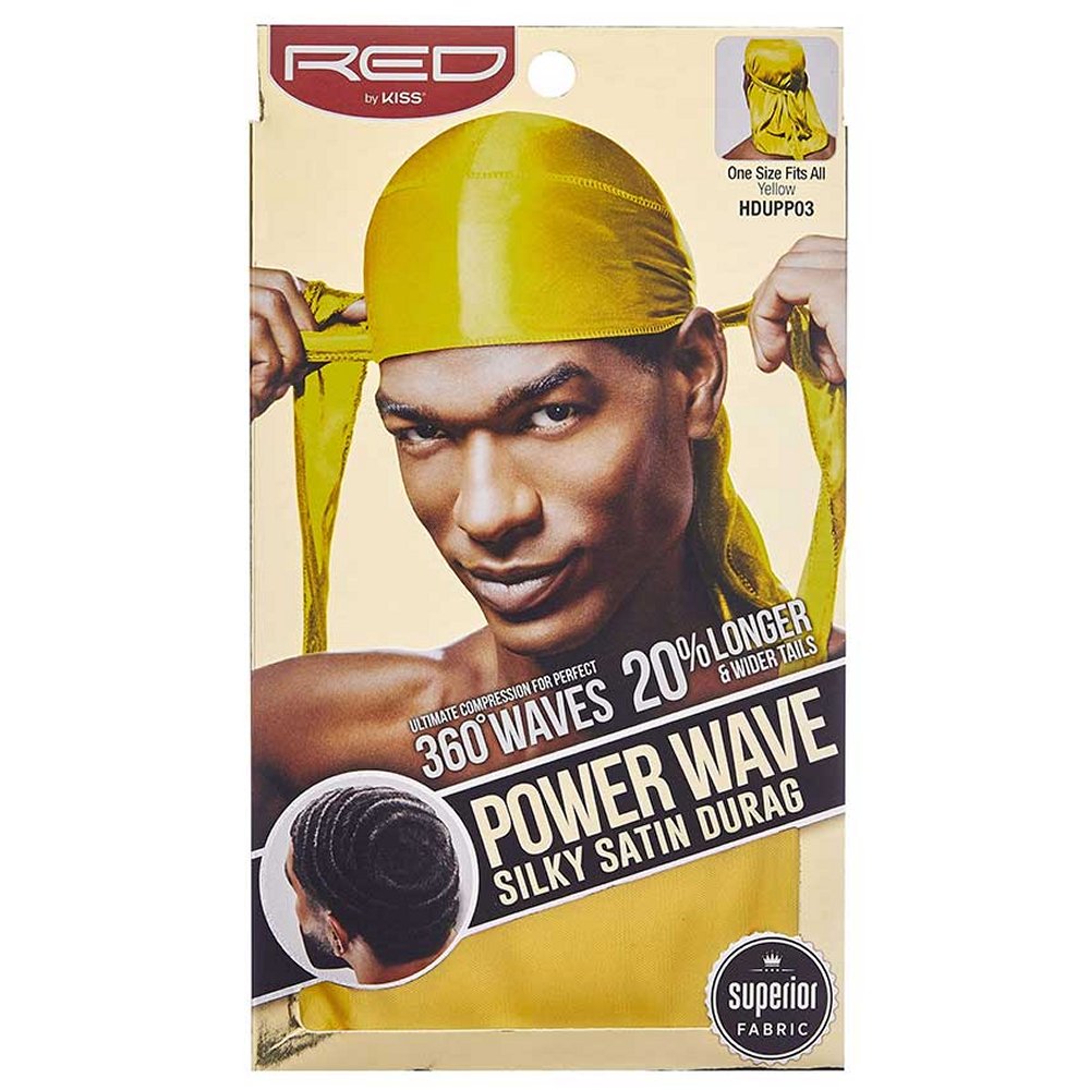 JustinTime: Premium Silky Satin Infinity Stones Yellow Durag