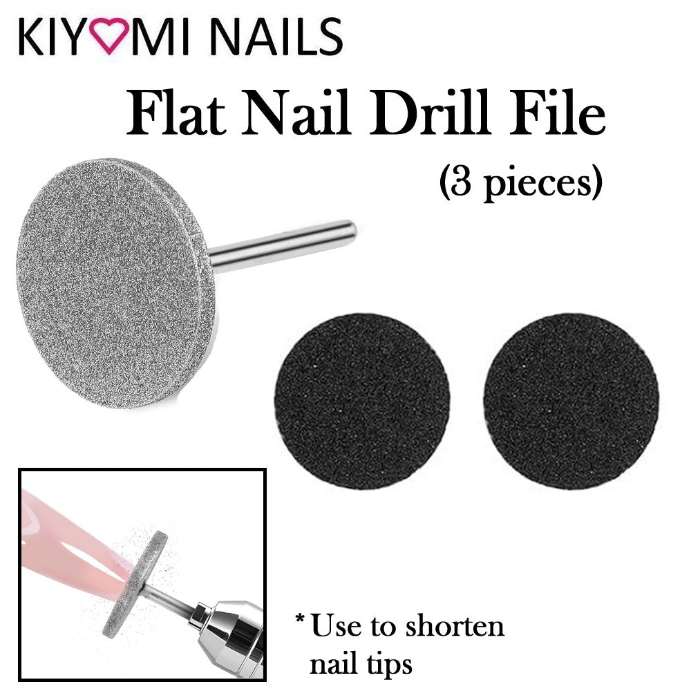 Kiyomi Nails Flat Disc Sanding Bit for Nail Drill (3 pieces)