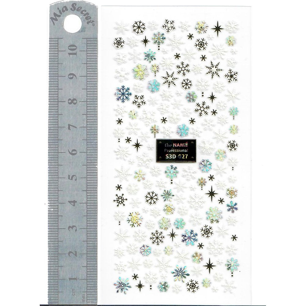 Nail Stickers - Christmas 20 (S3D-027 the Name)