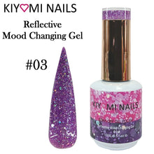 Kiyomi Nails Reflective Mood Changing Gel Polish, 0.5 oz (5 colors)