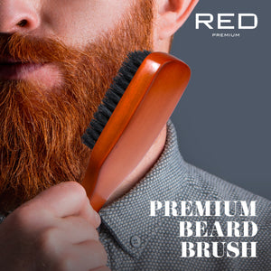 Red by Kiss Brush, Premium Beard Brush, Club (BR201)