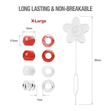 Red by Kiss X-Large Hair Beads, 100 Pieces (HA31)