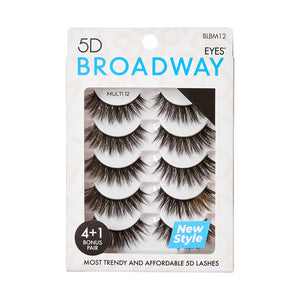 Broadway Eyelash, 5D Eyes Lash Multi Pack, 20+ Styles